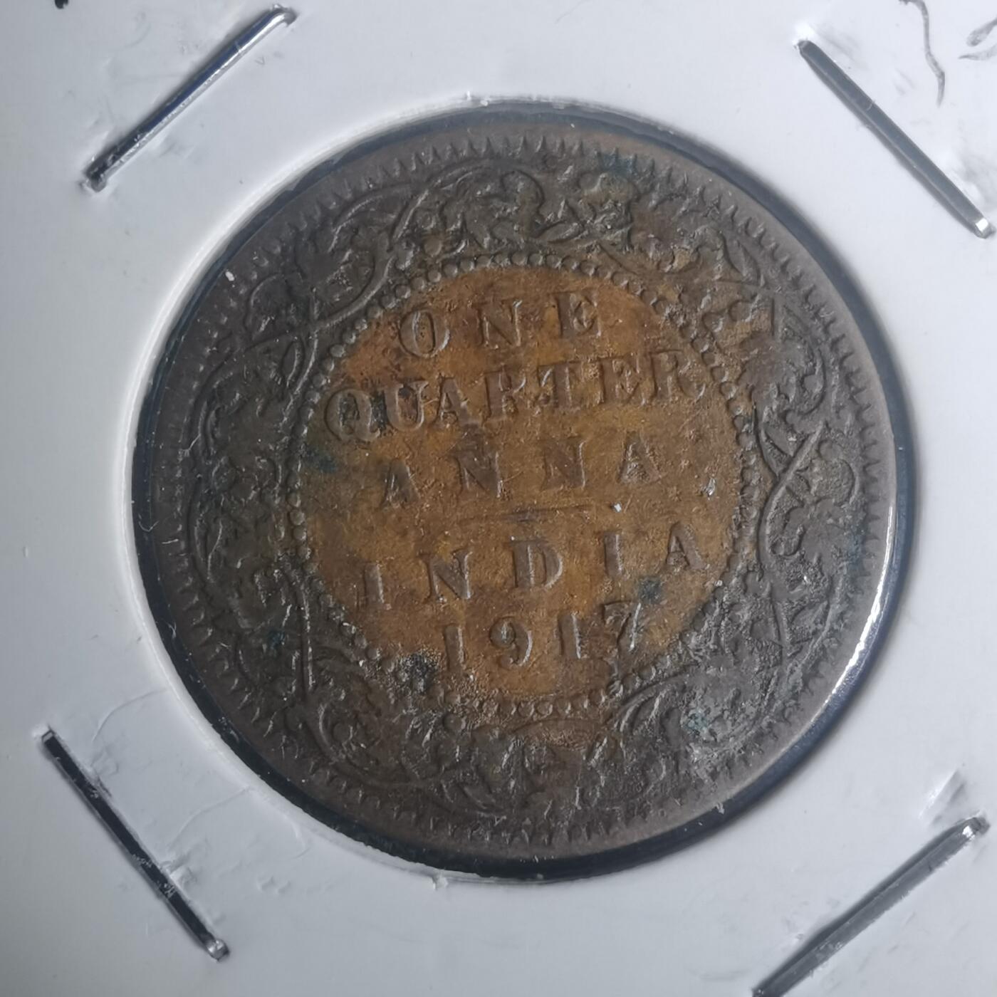 沼泽如烟--第930场 英属印度1917年1/4安娜