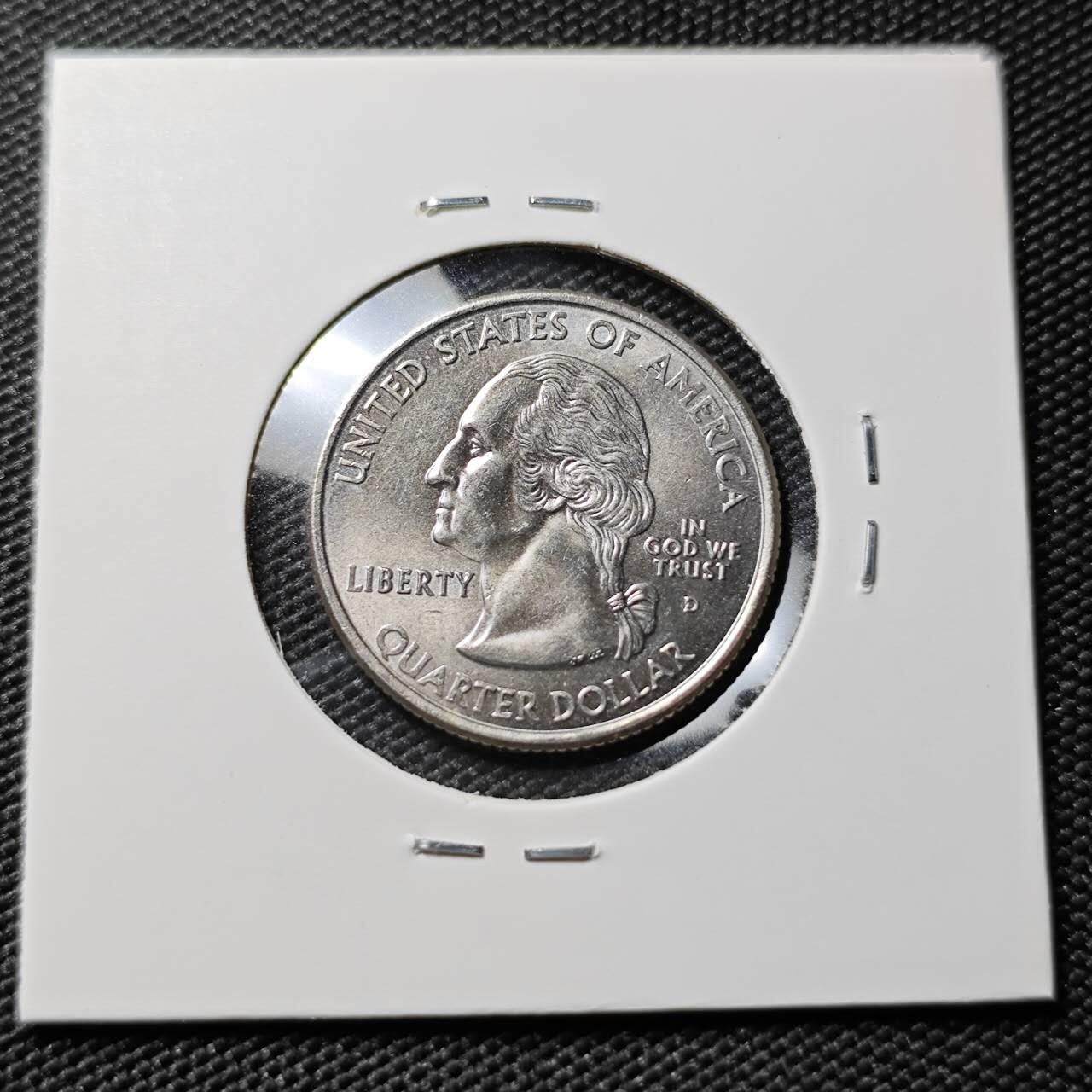 KK钱币收藏小铺 第378期  2月预留时间 周末发货 美国25分纪念币 好品 