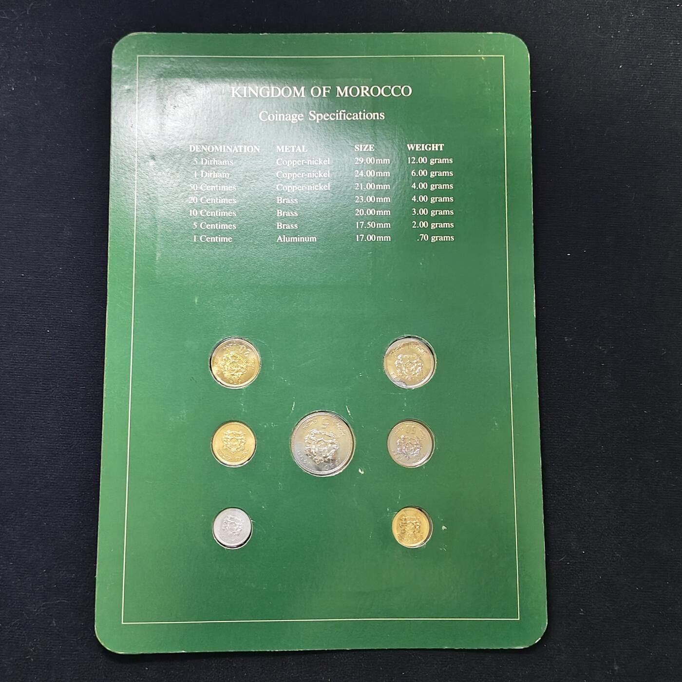 【全场包邮】纯粹捡漏拍485场（免费代拍第22场） 【富兰克林·世界各国硬币系列邮币卡】摩洛哥共和国