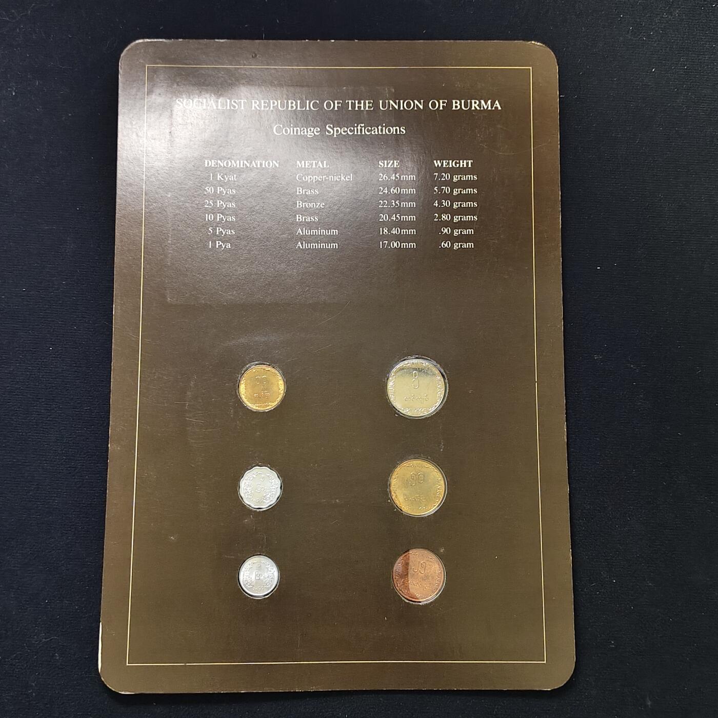 【全场包邮】纯粹捡漏拍485场（免费代拍第22场） 【富兰克林·世界各国硬币系列邮币卡】缅甸共和国