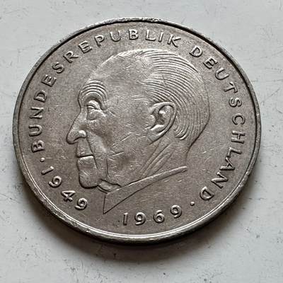 🌹外币初藏🌹🐯2025年第140场  每周二四六晚8️⃣点 接代拍 - 德国1981年D版 2马克 阿登纳