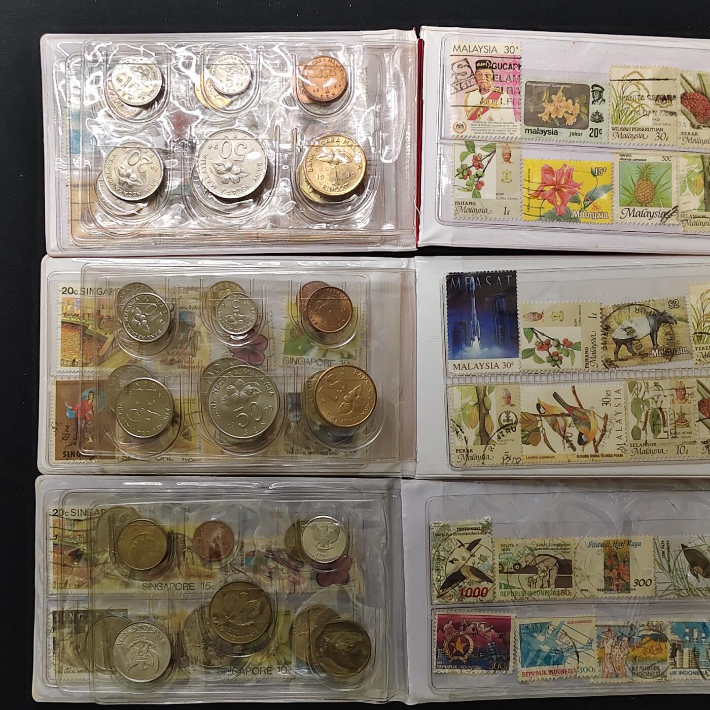 【全场包邮】纯粹捡漏拍485场（免费代拍第22场） 新加坡+马来西亚+印度尼西亚旅游套币3套一组