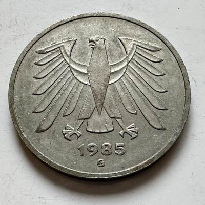 🌹外币初藏🌹🐯2025年第140场  每周二四六晚8️⃣点 接代拍 - 德国1985年G版5马克