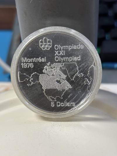 第184期拍卖 - 加拿大1973年发行1976年蒙特利尔奥运24.7克银币，925银银价317