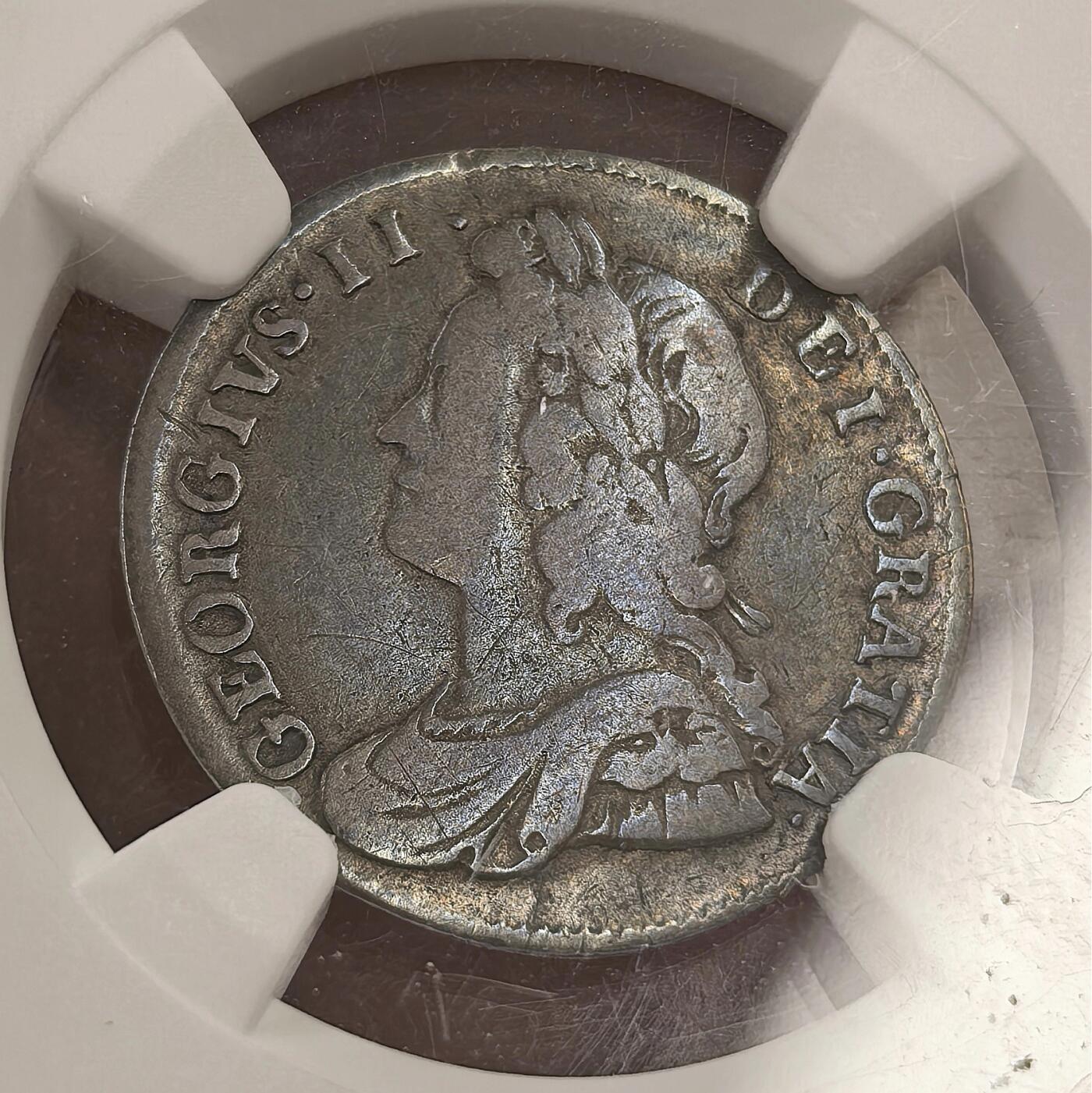 博洋堂世界钱币拍卖第151期（全场包邮） NGC VF20-AU58 英国1729年乔治二世濯足币4枚一套，非常少见，麦稀奇首拍