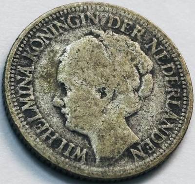 文馨钱币收藏第 285 场，【 长期接收代拍品】银币，评级币，散币场 - 1947 年荷属库拉索威廉明娜 1/4 盾银币关门版 640 银