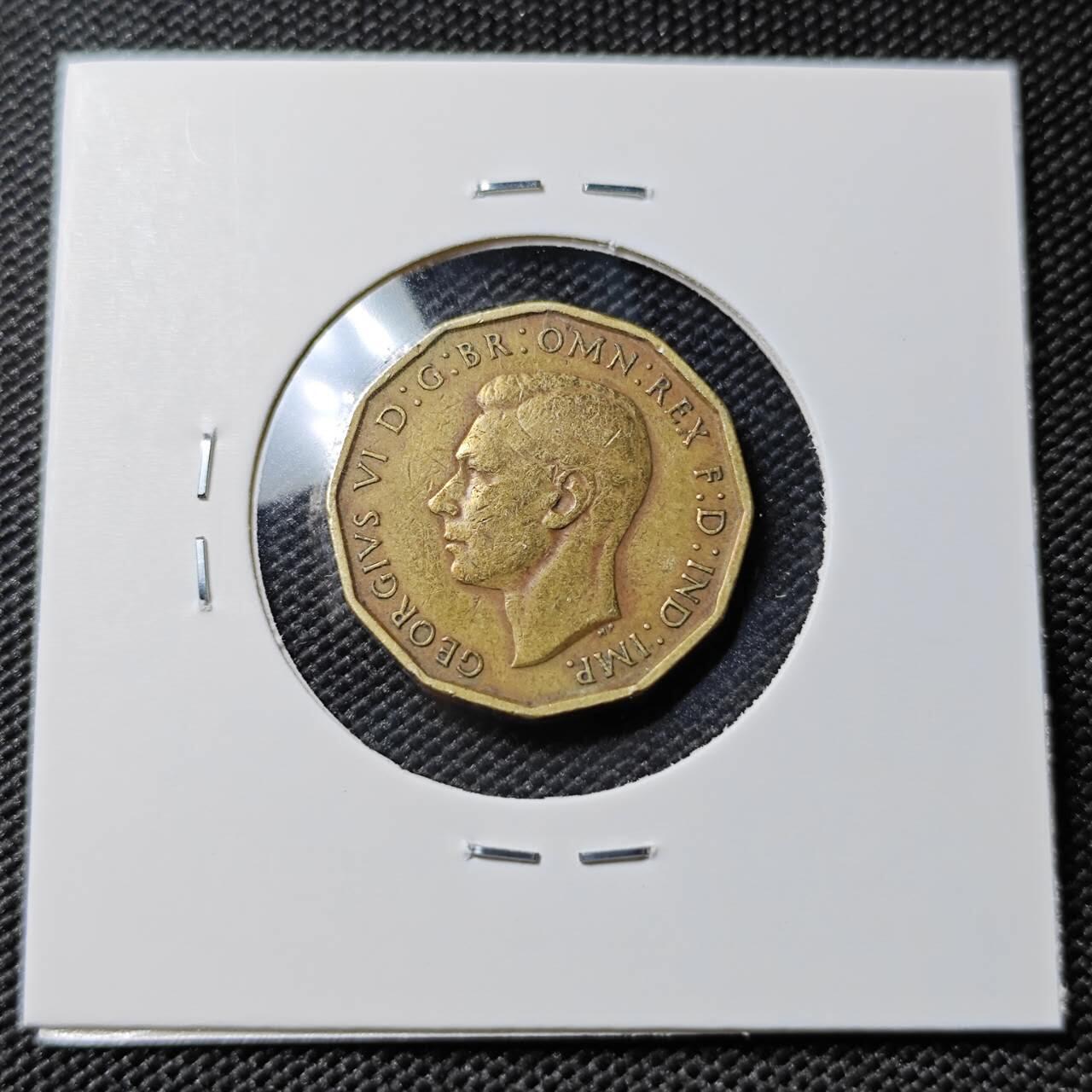 KK钱币收藏小铺 第378期  2月预留时间 周末发货 1940 英国3便士铜币