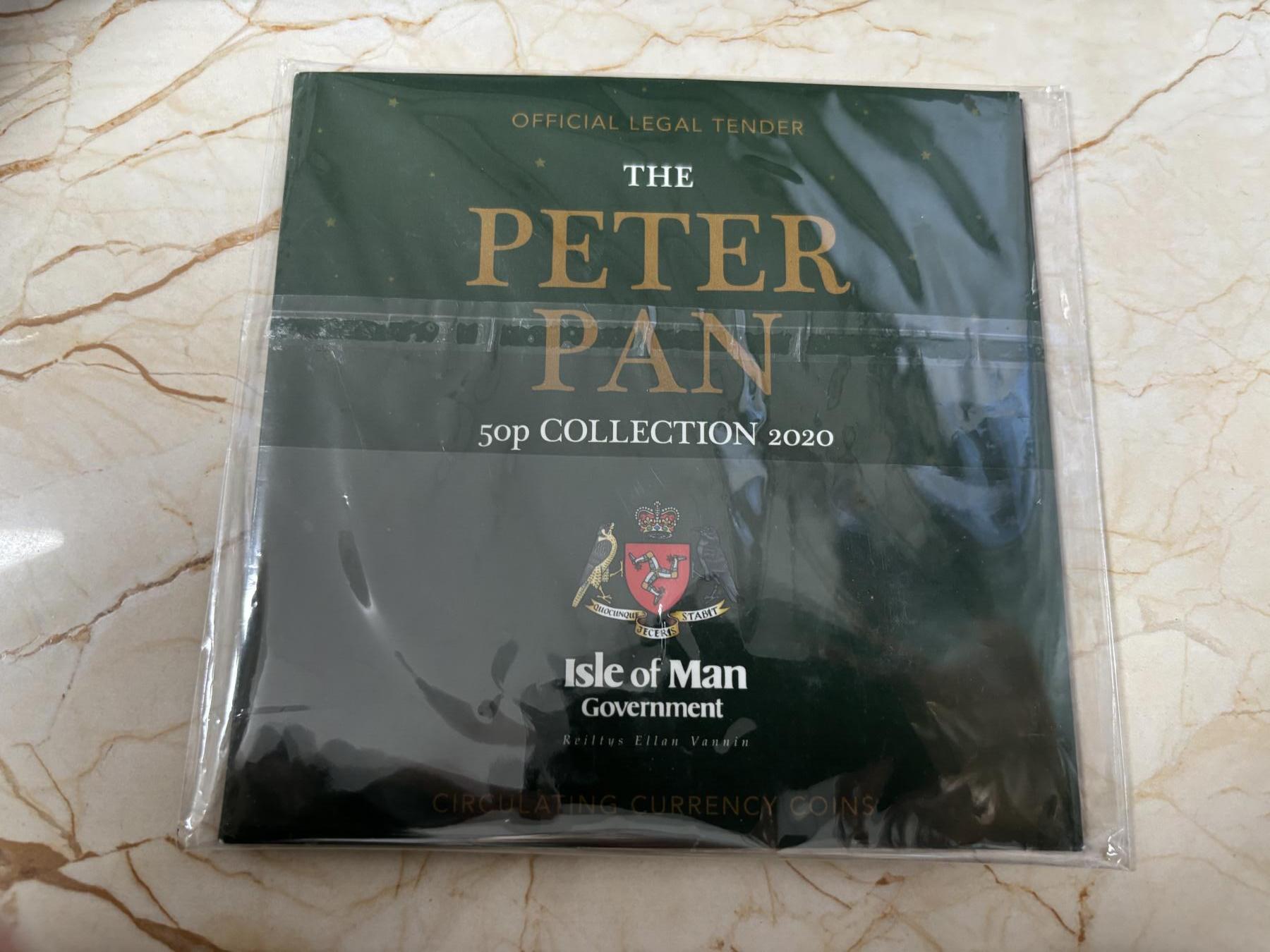 第185期拍卖 马恩岛2020年幻想童话故事彼得潘纪念币6枚全套