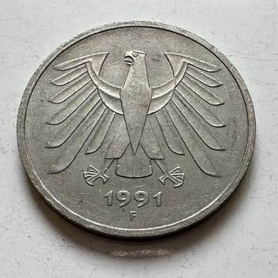 🌹外币初藏🌹🐯2025年第140场  每周二四六晚8️⃣点 接代拍 - 德国1991年F版5马克