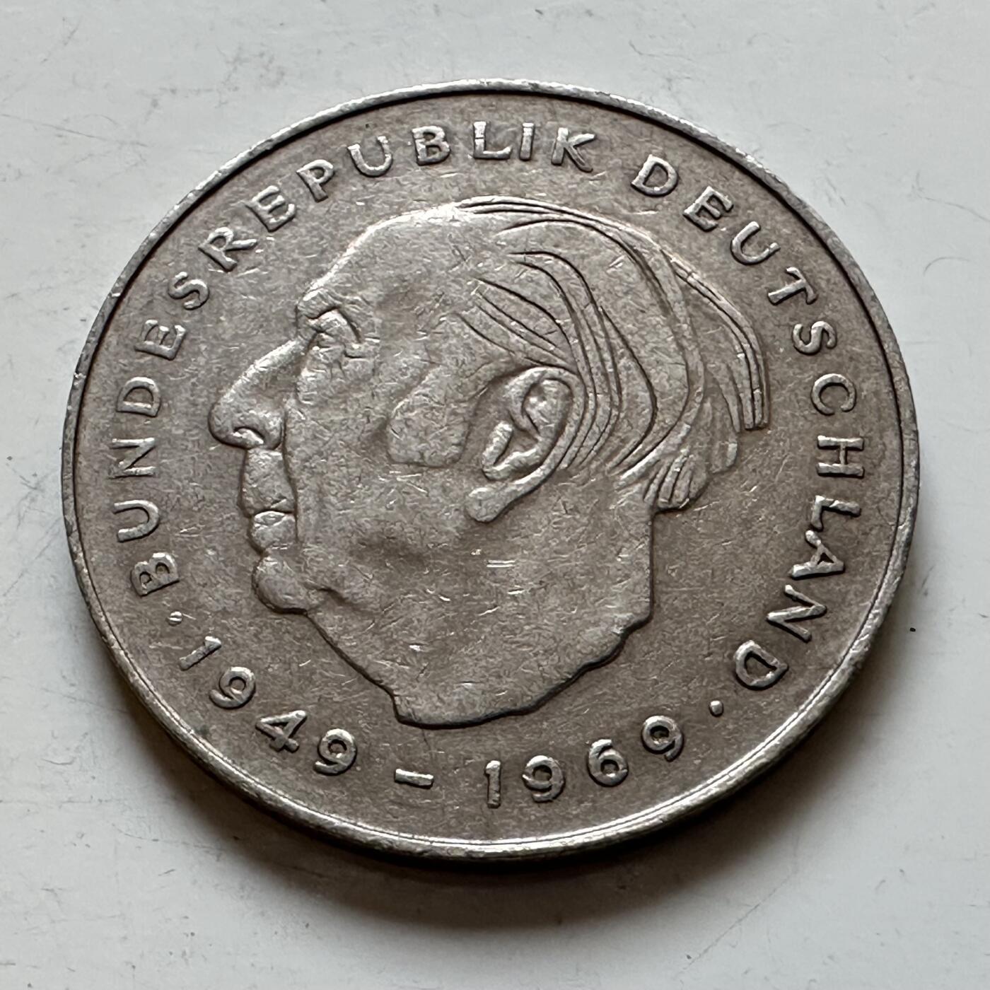 🌹外币初藏🌹🐯2025年第140场  每周二四六晚8️⃣点 接代拍 德国1982年D版 2马克 豪斯