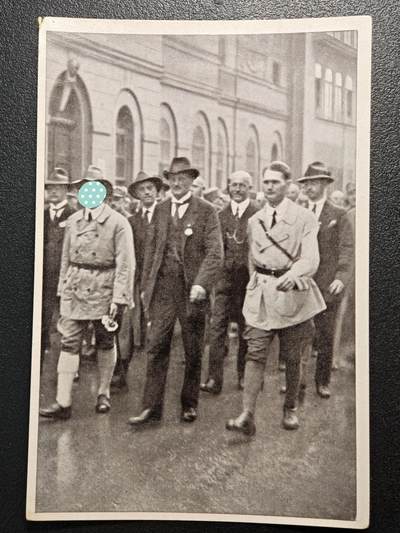 【德藏】世界币章拍卖第157期（拍品征集中~欢迎藏友联系） - 德国民族社会主义工人党早期大尺寸宣传张 尺寸约：120mm×80mm (原图请联系客服)