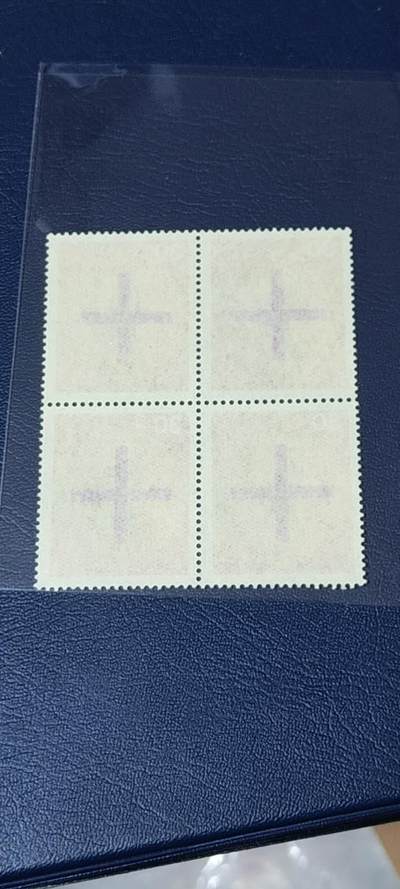 德国邮票专场，都是四方联 德国邮票四方联，1967年发行， 援助拉丁美洲教友十字架。品相如图