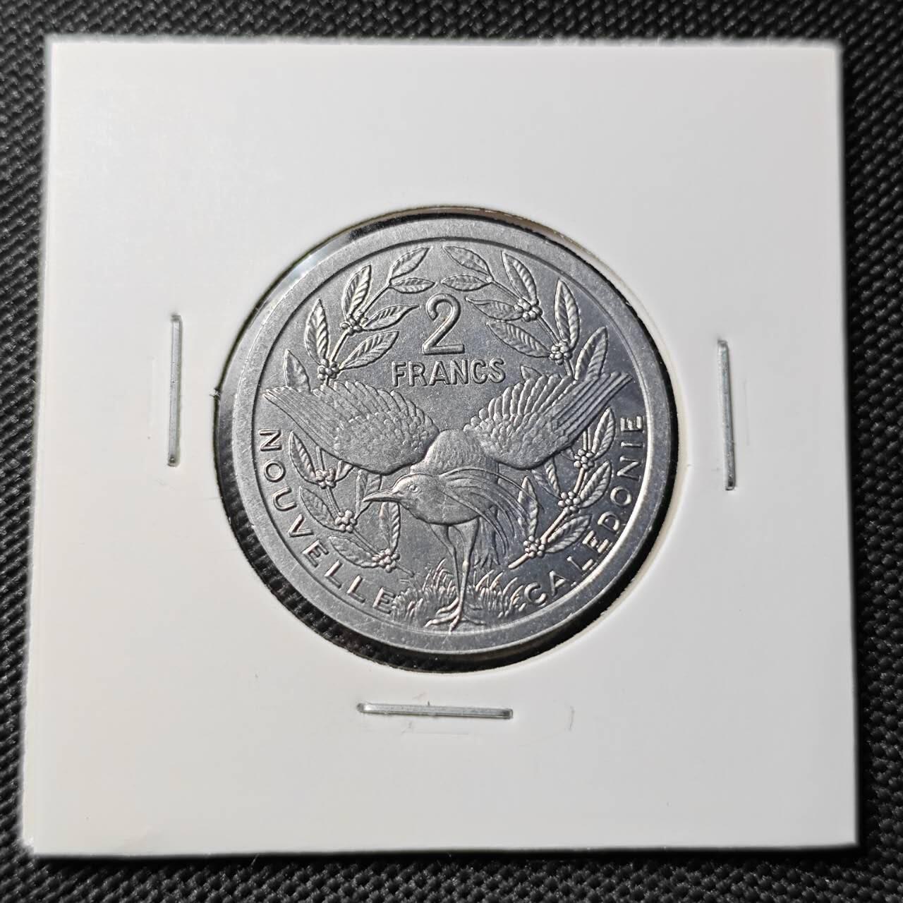 KK钱币收藏小铺 第378期  2月预留时间 周末发货  1983法属新喀里多尼亚2法郎