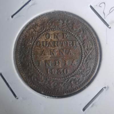 沼泽如烟--第930场 - 英属印度1930年1/4安娜