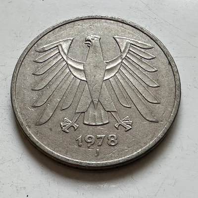 🌹外币初藏🌹🐯2025年第140场  每周二四六晚8️⃣点 接代拍 - 德国1978年J版5马克