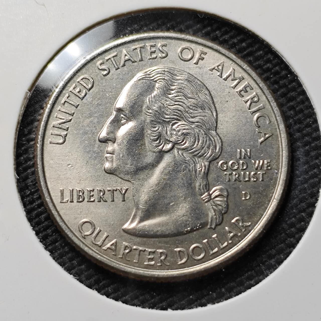 KK钱币收藏小铺 第378期  2月预留时间 周末发货  美国25分纪念币 好品