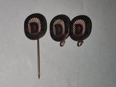 韵星假日拍卖第三十二期 -- Rimey Holidays Auction 32 - 民主德国统一社会党党徽插针一组 稀有党派