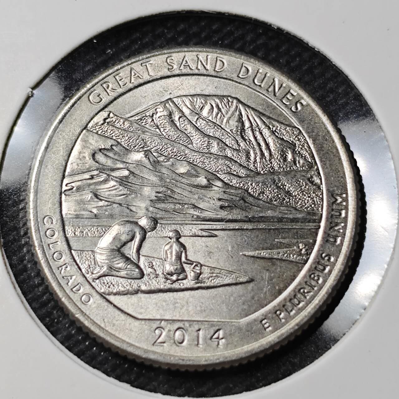 KK钱币收藏小铺 第379期  2月预留时间 周末发货  美国25分纪念币 好品