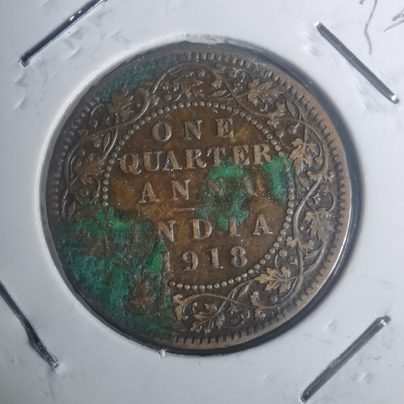 沼泽如烟--第930场 英属印度1918年1/4安娜