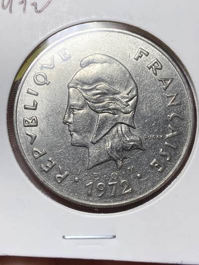 2025年第一百三十五场(总第一百六十一场）外国好品纸夹散币场(免佣金) - 法属新喀里多尼亚🇳🇨1972年50法郎(第三套首发年，Owl–猫头鹰标)