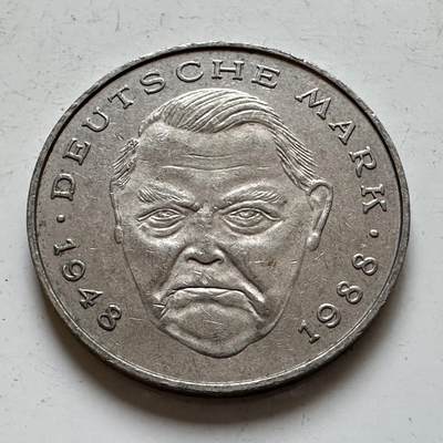 🌹外币初藏🌹🐯2025年第140场  每周二四六晚8️⃣点 接代拍 - 德国1994年J版 2马克 艾哈德