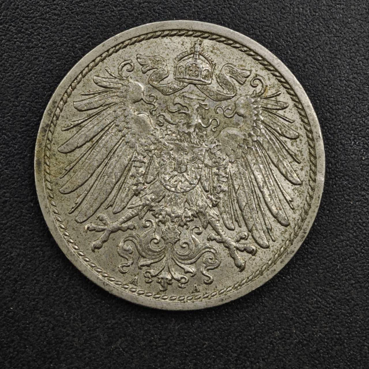 【淘币小摊】实时拍第八百二十五拍   散币场   满百包邮可预留二周 每周一统一发货   德国1911年10芬妮镍币