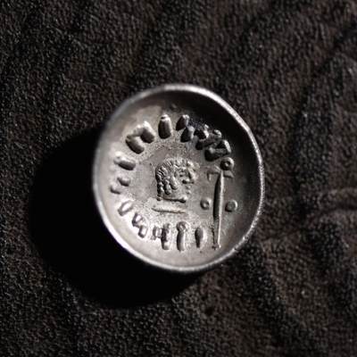 【良泉】【元旦直播场】1月1日晚19.30点开拍！208组西方古代钱币、日本朝鲜花钱 - 【极美品】【碟形】公元100-120年【南阿拉伯半岛】萨巴和希木叶尔王国，阿姆丹王1标准银币，1.6克