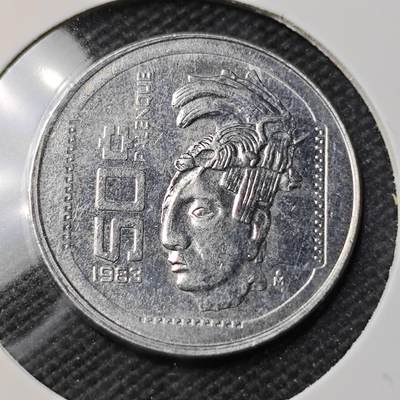 KK钱币收藏小铺 第379期  2月预留时间 周末发货 - 1982 墨西哥50分 少见纲目品种