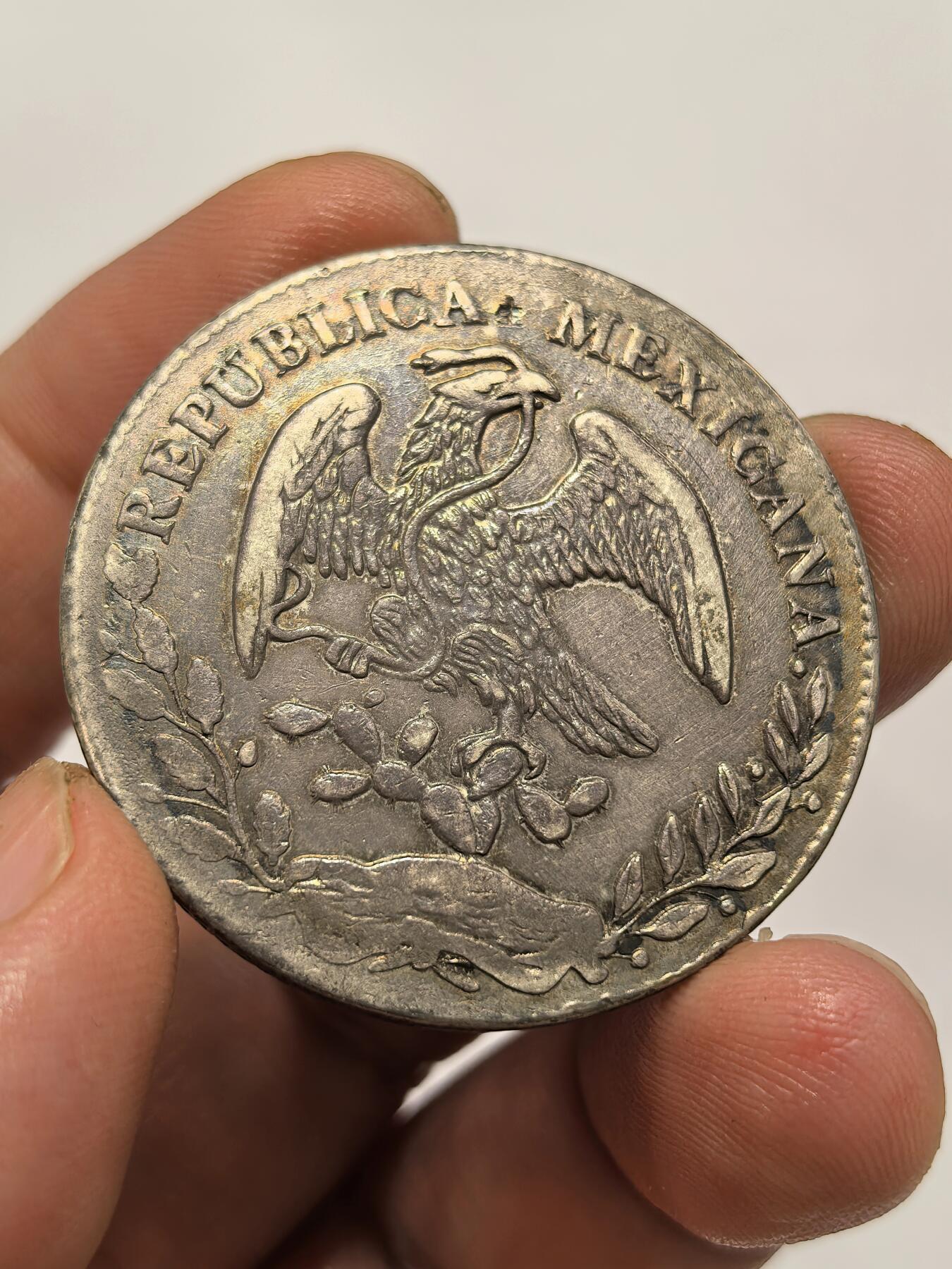 博洋堂世界钱币拍卖第151期（全场包邮） 墨西哥花边鹰洋1875AS DL 老味道 六级币