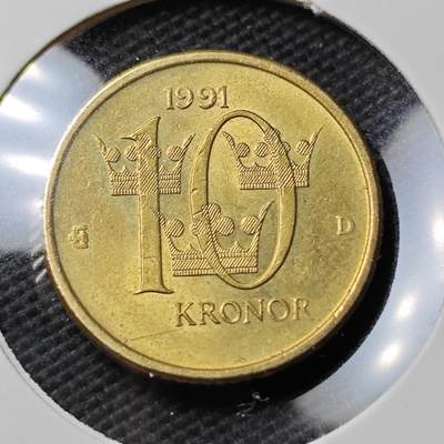 KK钱币收藏小铺 第379期  2月预留时间 周末发货 -  瑞典10克朗