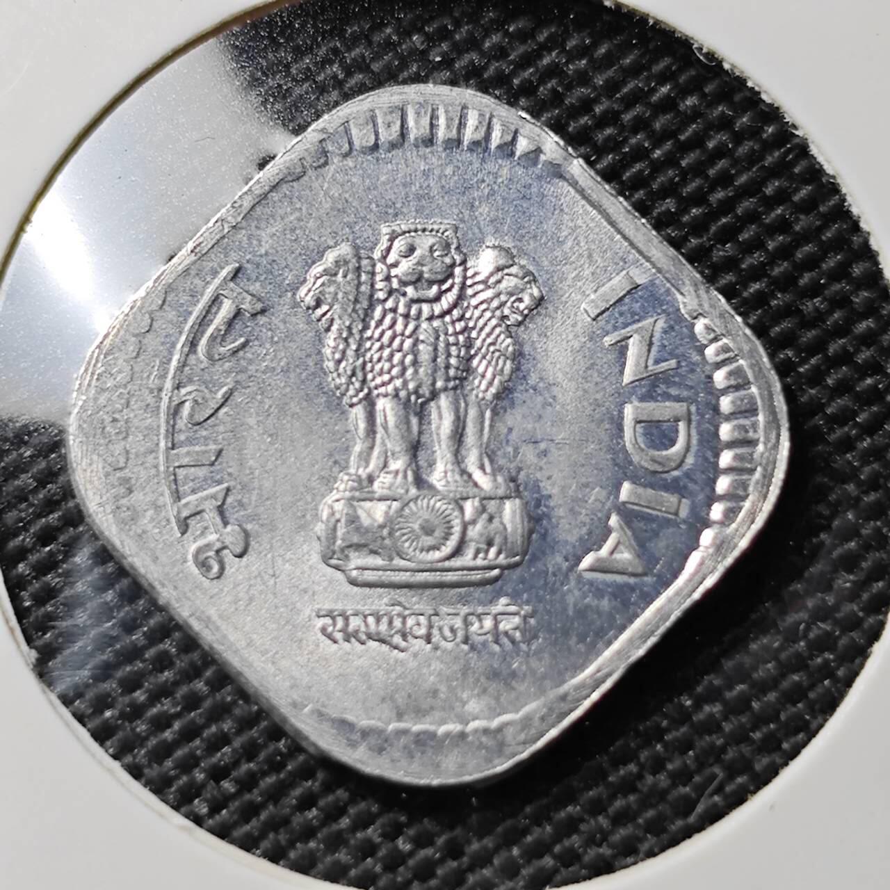 KK钱币收藏小铺 第378期  2月预留时间 周末发货  1986印度5派沙 好品