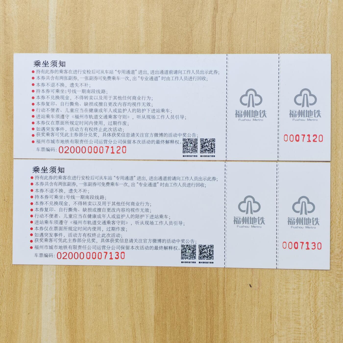 （ 地铁卡 手机卡）第12期2025年12月14日晚21：10时延时截拍 福州地铁卡 首张无车日体验劵2张