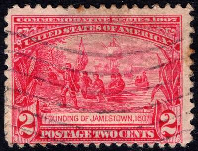 洪涛臻品批发群 精选邮票限时拍卖第1200期  - 美国1907发现詹姆斯敦【1607年105名英国人来到弗吉尼亚州,建立詹姆斯敦,开启了美国历史】
