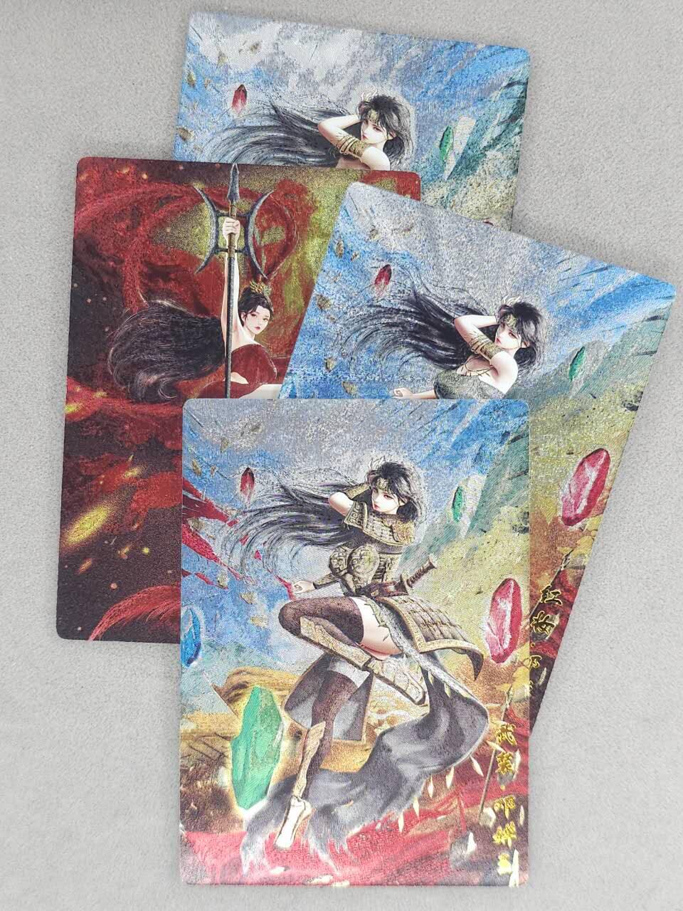 满200包邮！龙虎卡牌-七一场（满200元包邮，无佣金，每周六结拍，欢迎送拍） 粗闪4张 奇点 巾帼红颜录