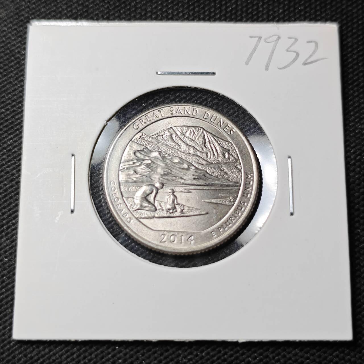 KK钱币收藏小铺 第379期  2月预留时间 周末发货  美国25分纪念币 好品