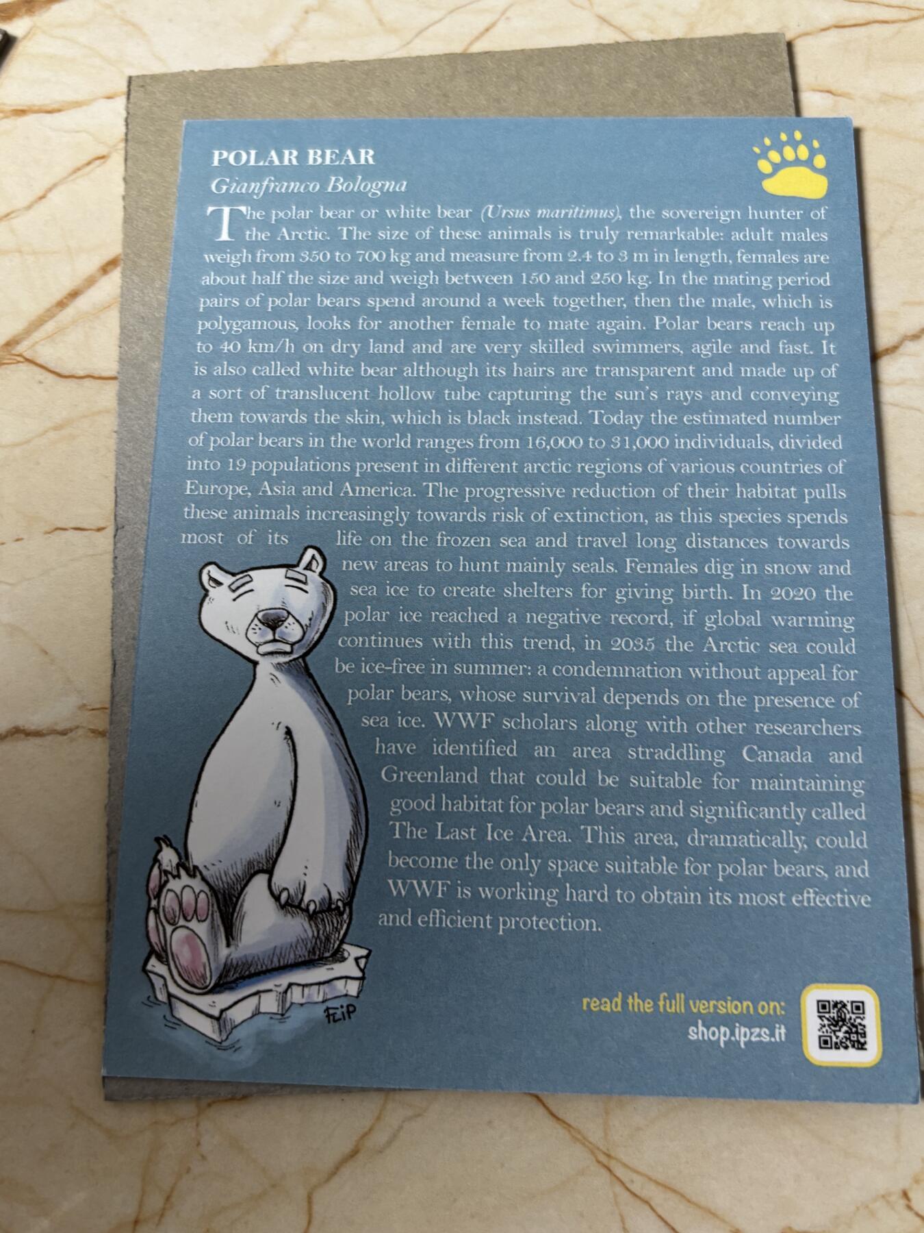 第185期拍卖 卡装意大利2021年动物园系列夜光北极熊5欧精制纪念币