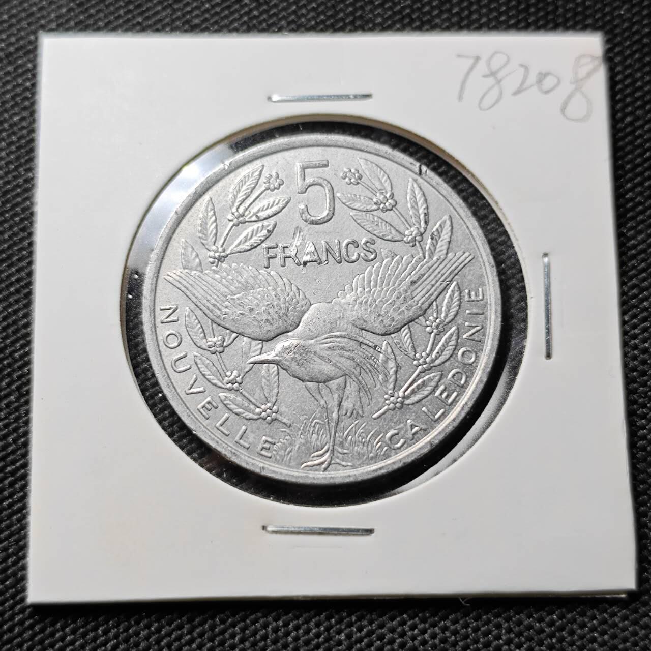 KK钱币收藏小铺 第378期  2月预留时间 周末发货  1992法属新喀里多尼亚5法郎