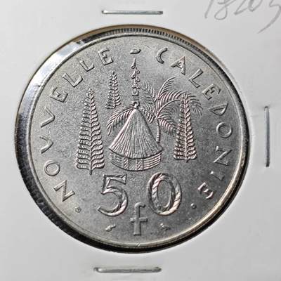 KK钱币收藏小铺 第378期  2月预留时间 周末发货 -  法属新喀里多尼亚50法郎