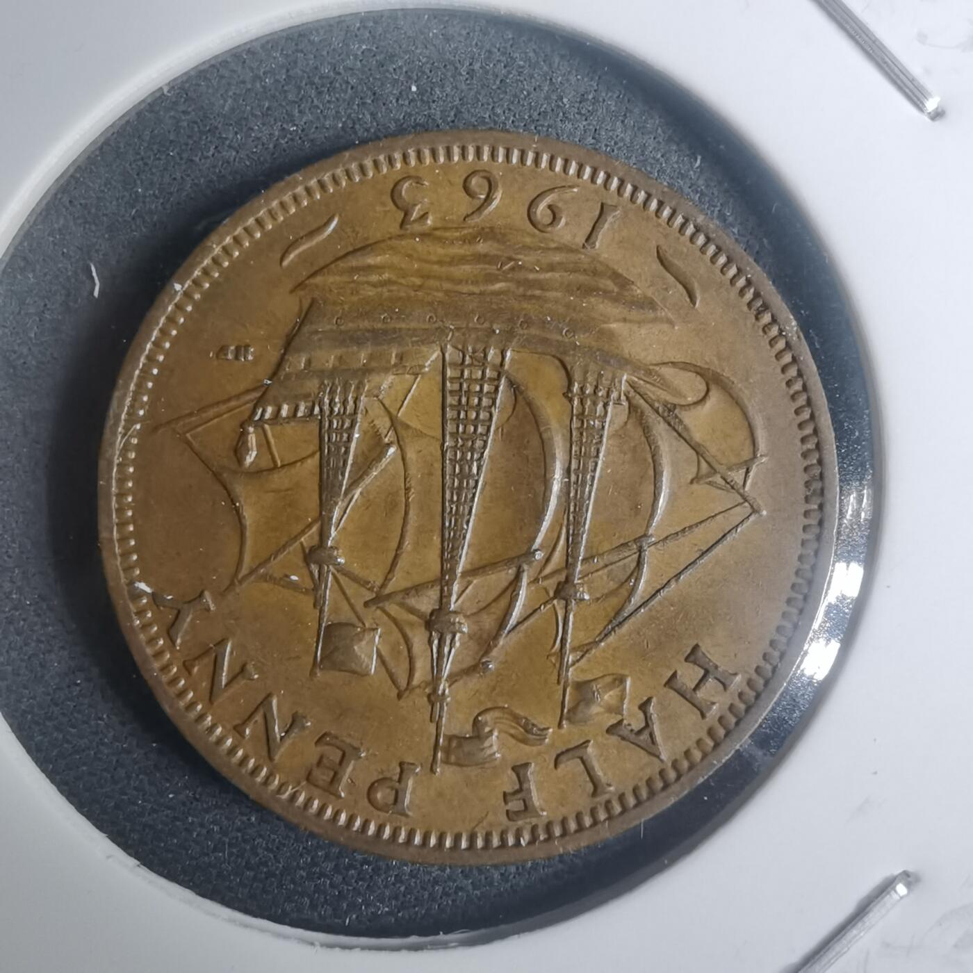 沼泽如烟--第930场 英国1963年半便士