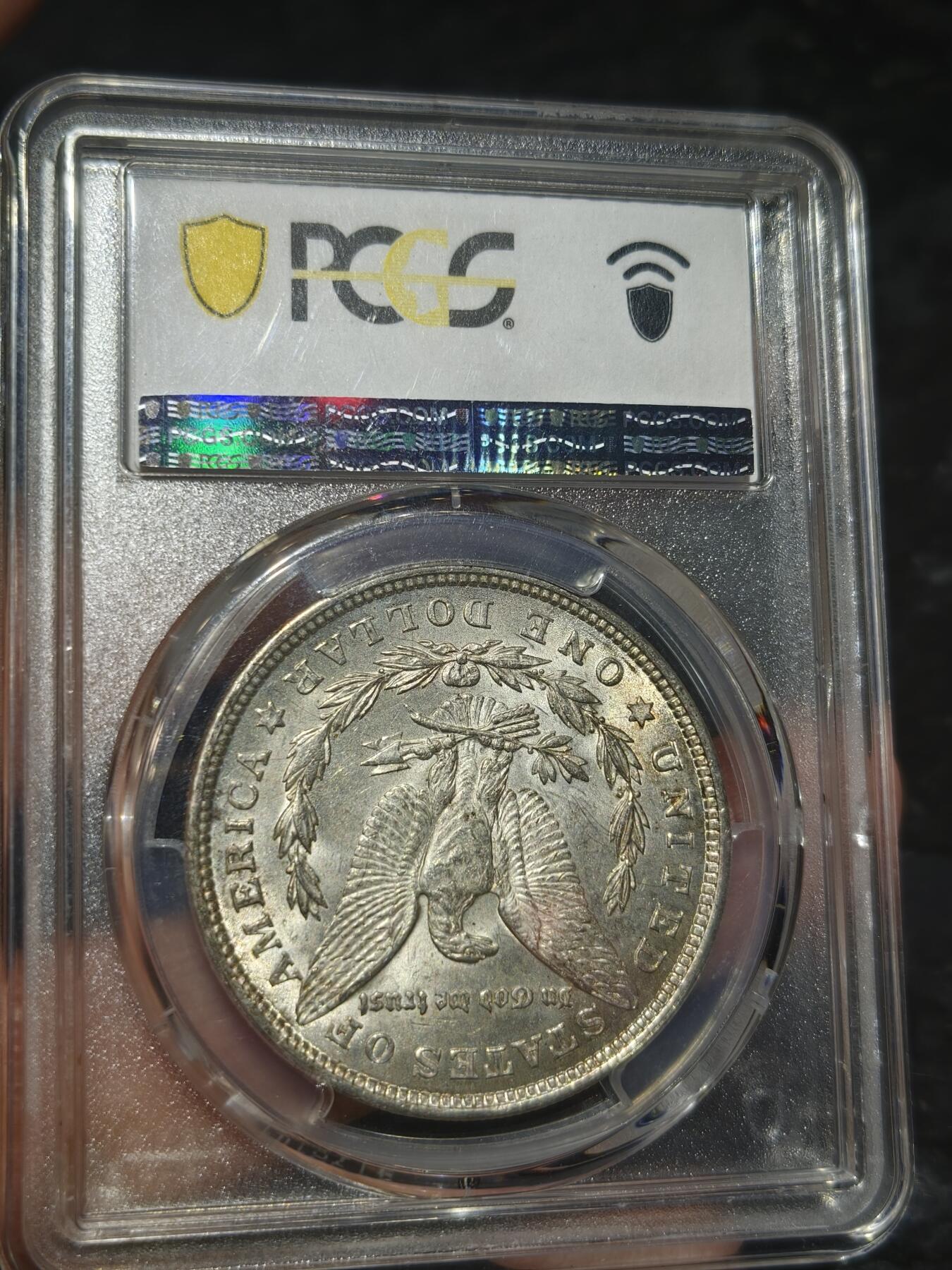 老银元专场（本场拍品丰富，三位宝主提供） 摩根银币，pcgs评级62分