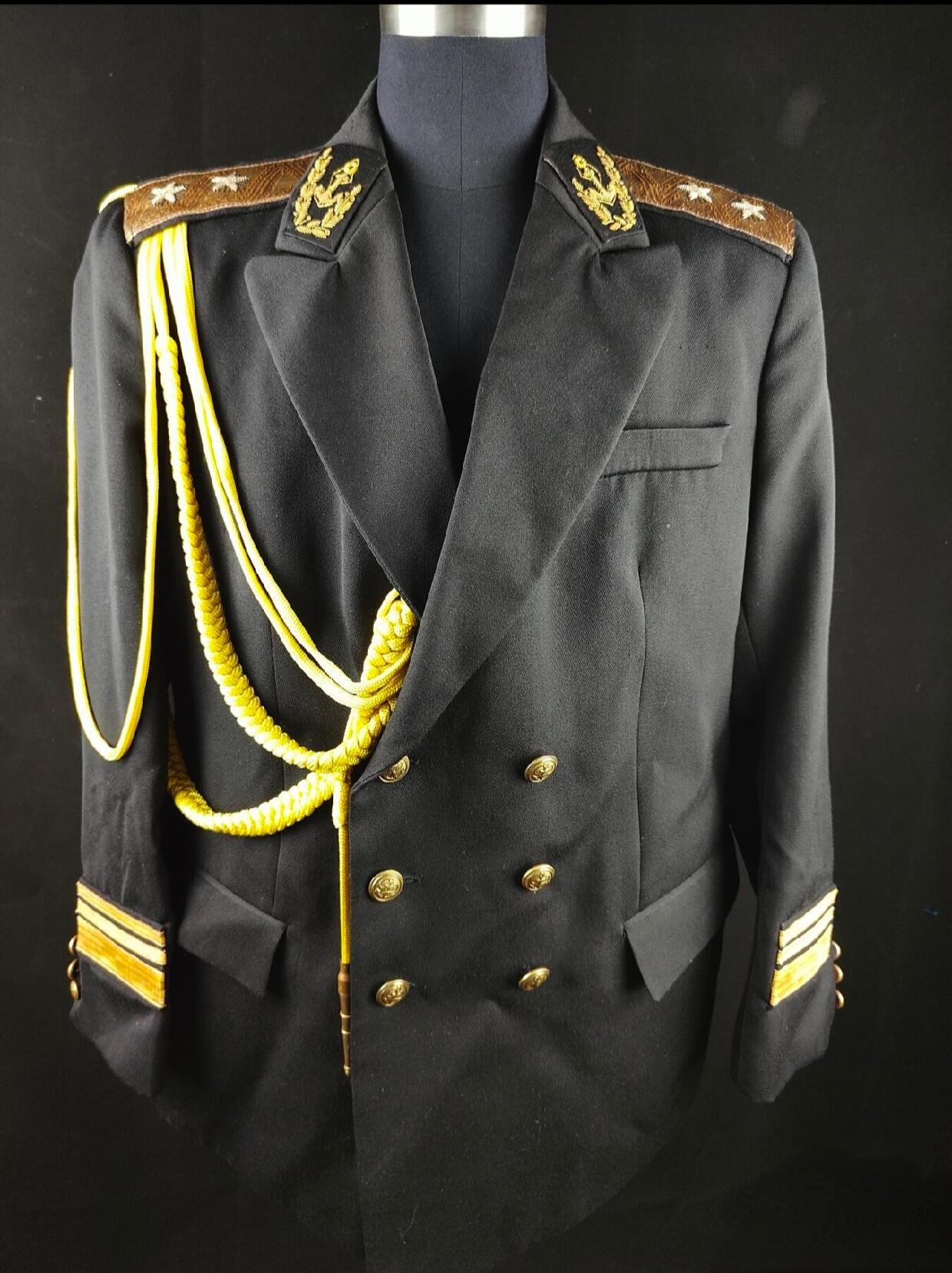 0元起拍勋章 第318期 咸鱼国勋章拍卖专场 12月14日（周日）下午6：00开始 保加利亚海军将官礼服上衣 胸围112 肩宽50 衣长83 袖长64