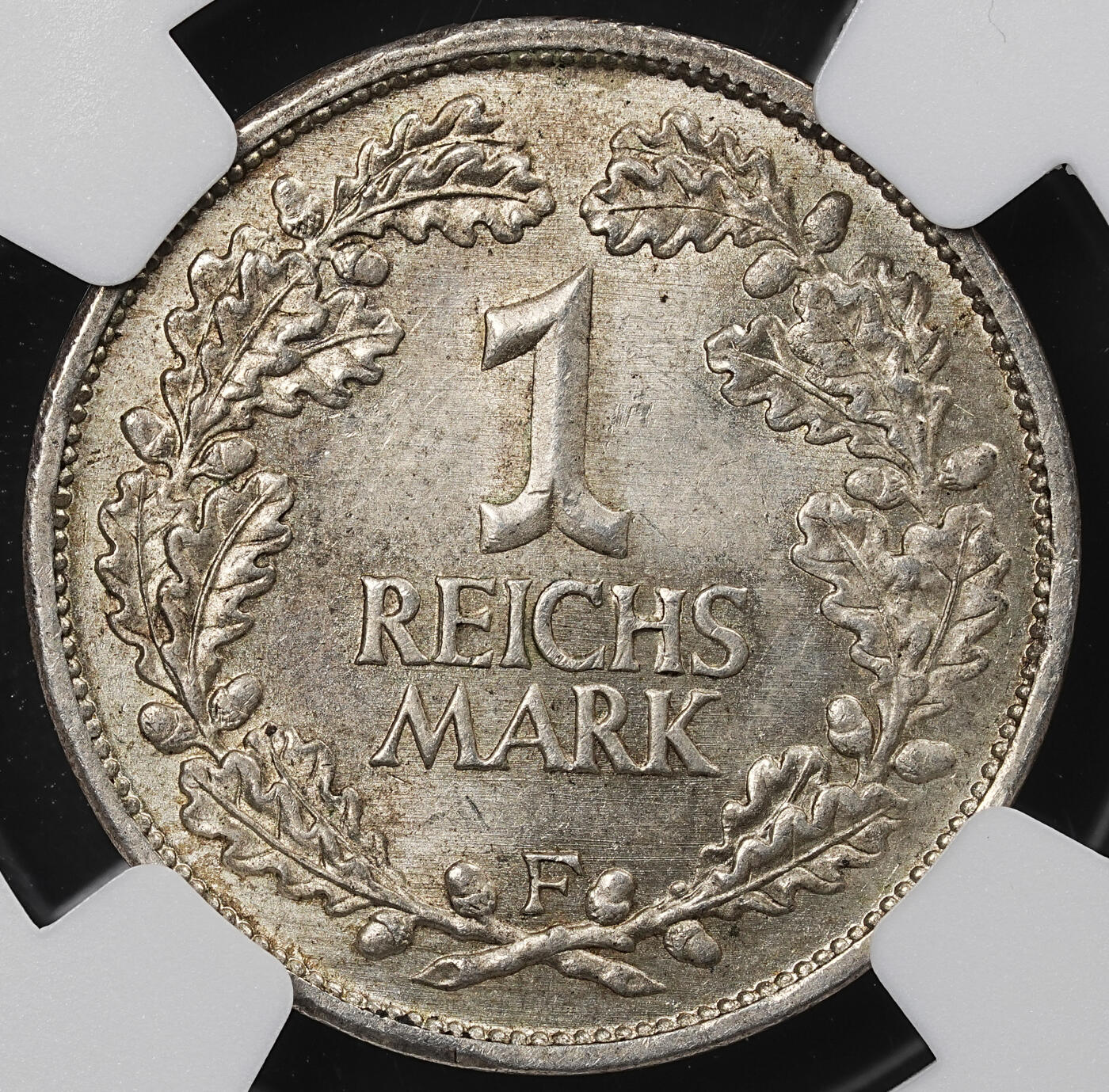 修遠堂世界钱币第九十七期 NGC MS63 1926年德国1马克银币 F厂铭