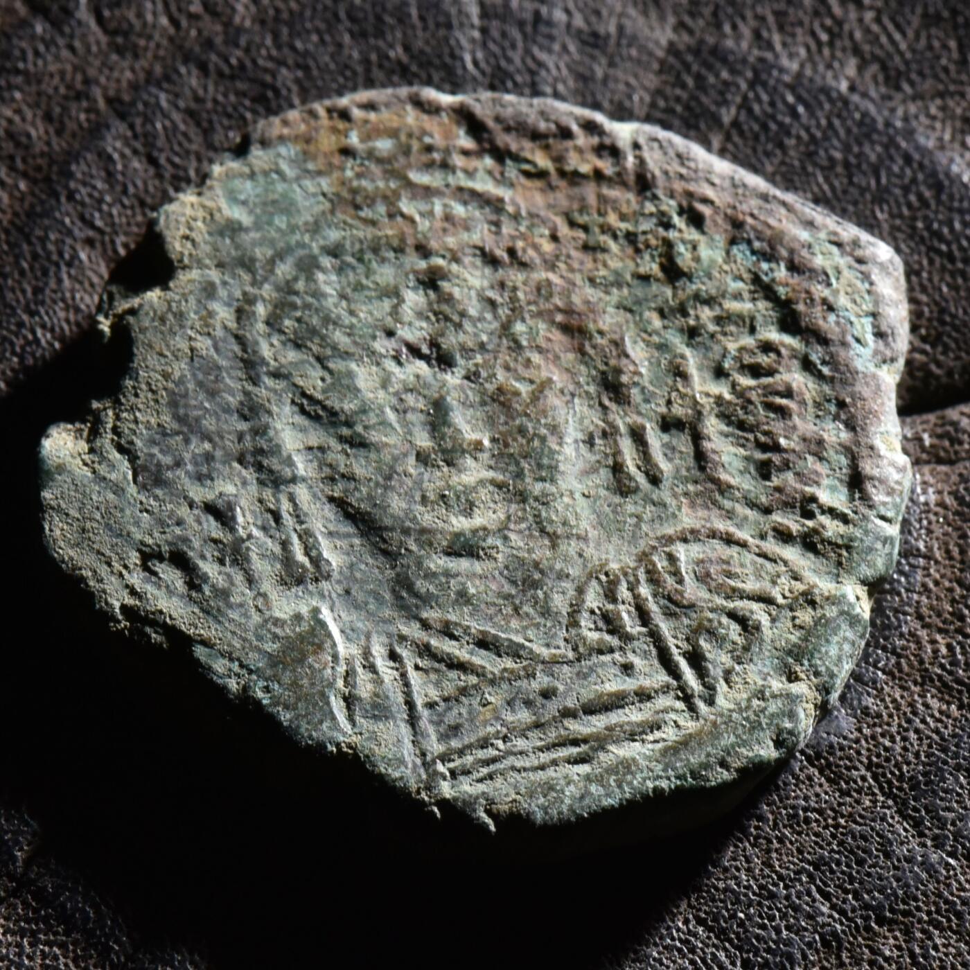 【良泉】【元旦直播场】1月1日晚19.30点开拍！208组西方古代钱币、日本朝鲜花钱 15.81克，公元557年 【拜占庭】 查士丁尼安一世，在位31年，君士坦丁堡造币厂，40努米，铜币