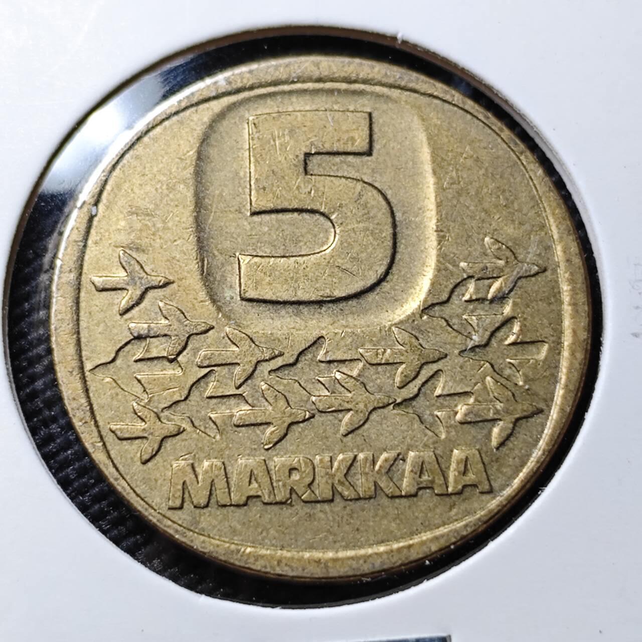 KK钱币收藏小铺 第378期  2月预留时间 周末发货  芬兰5马克破冰船