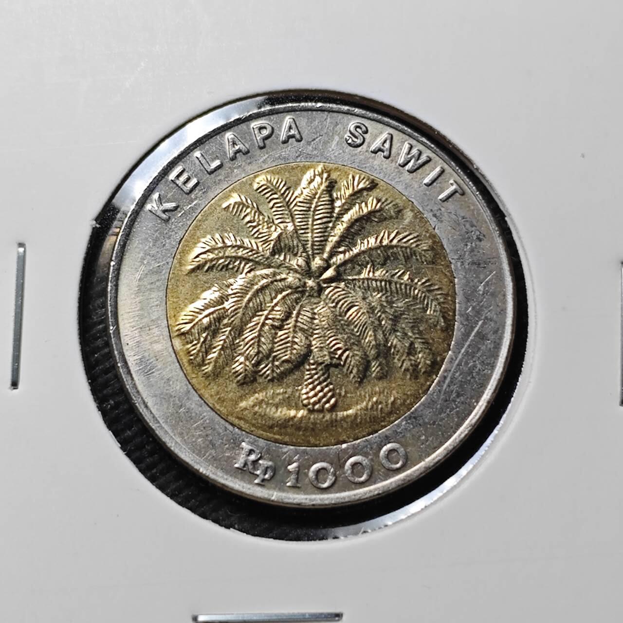 KK钱币收藏小铺 第379期  2月预留时间 周末发货  印度尼西亚双色币 好品