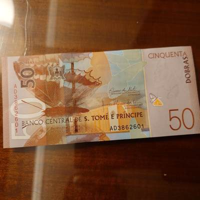 世界钱币～微拍第220期暨2025年第60期  最新货品（群里先挑剩）选购 - 2024年圣多美和普林西比50 全新绝品无47尾号605