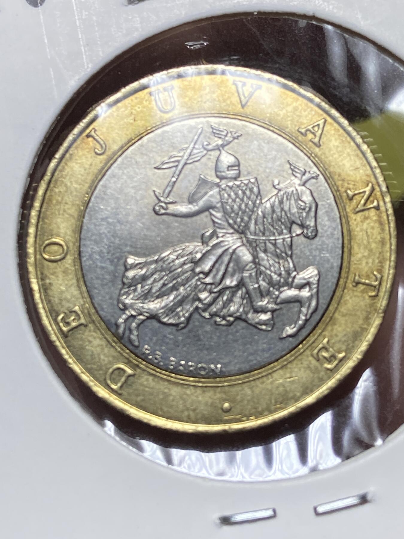 2025年第一百三十五场(总第一百六十一场）外国好品纸夹散币场(免佣金) 少见–摩纳哥🇲🇨1996年10法郎(兰尼埃三世亲王第二套第二版，Bee–蜜蜂标)