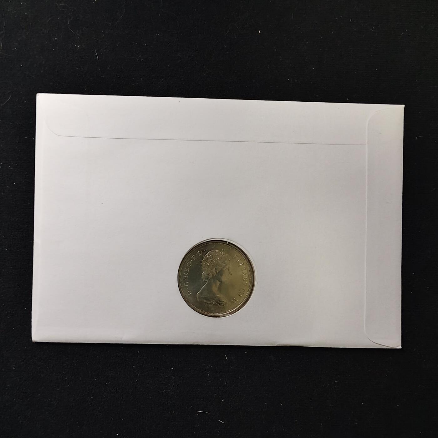 【全场包邮】纯粹捡漏拍485场（免费代拍第22场） 【邮币封】英国1980年1克朗女王母亲伊丽莎白皇太后八十大寿克朗型纪念币邮币封