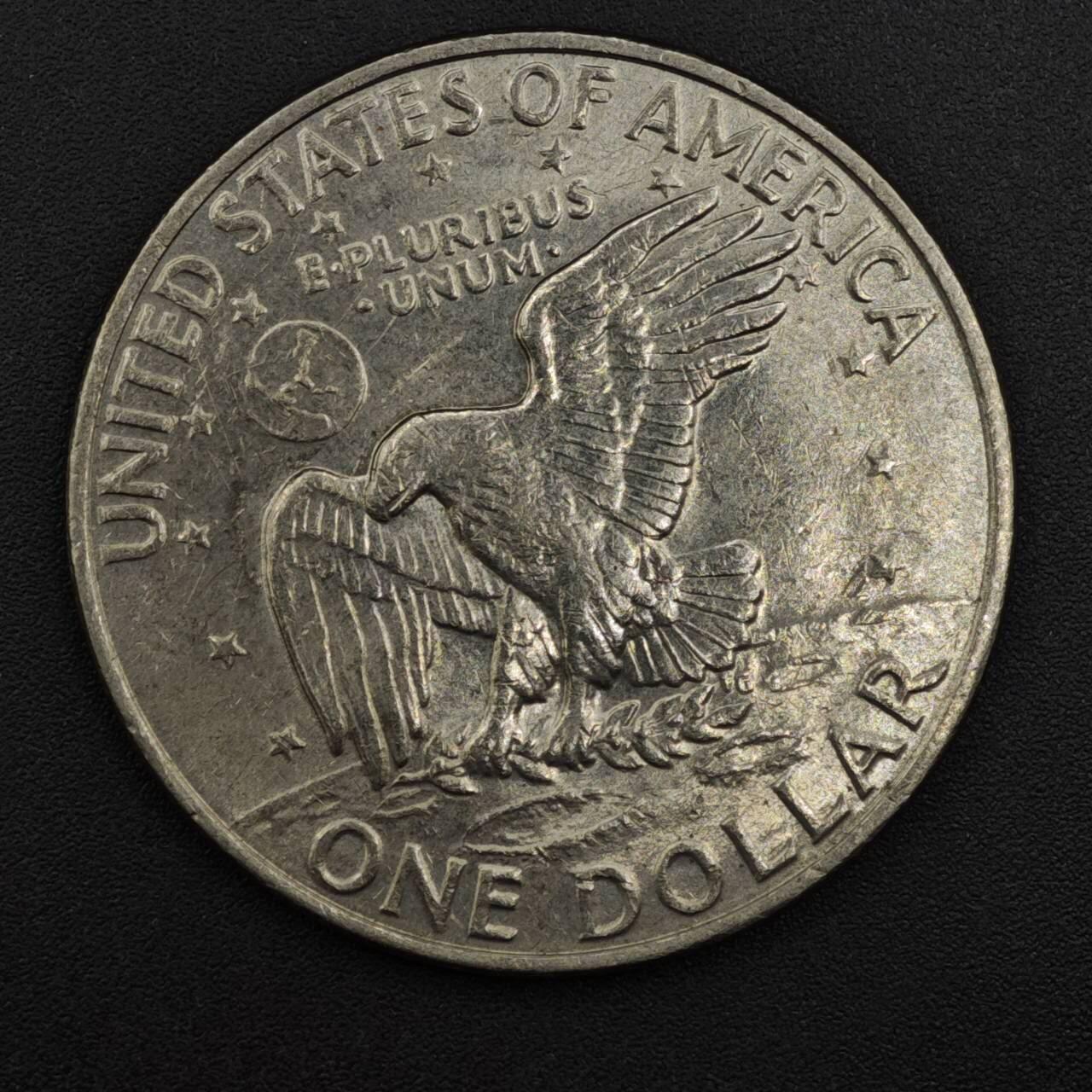 【淘币小摊】实时拍第八百二十五拍   散币场   满百包邮可预留二周 每周一统一发货   美国1972年月球鹰美元