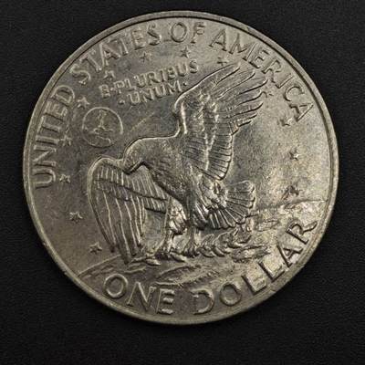 【淘币小摊】实时拍第八百二十五拍   散币场   满百包邮可预留二周 每周一统一发货   - 美国1972年月球鹰美元